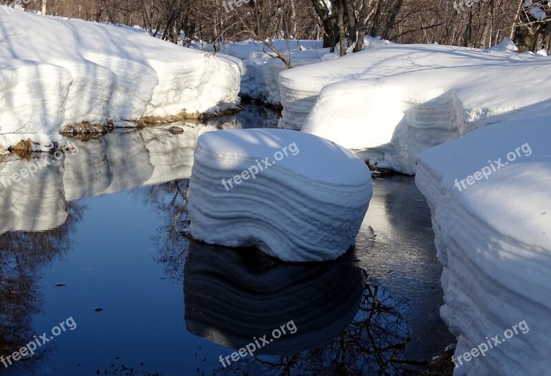 Forest River Winter Stones Ice