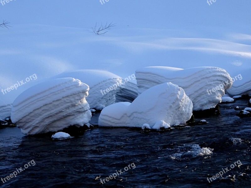 Forest River Winter Stones Ice