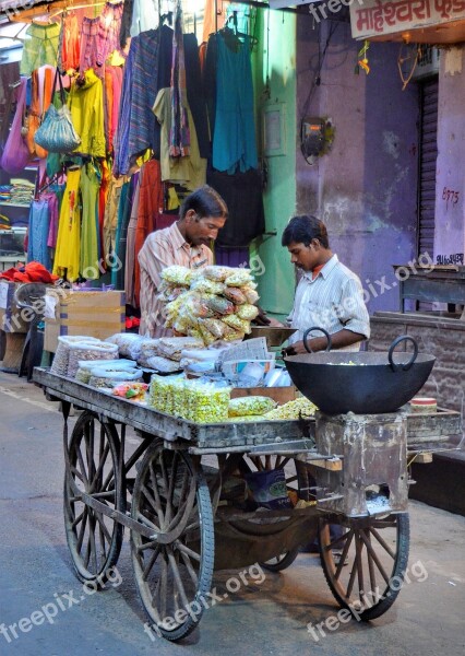 Street Trader Selling Food Spices