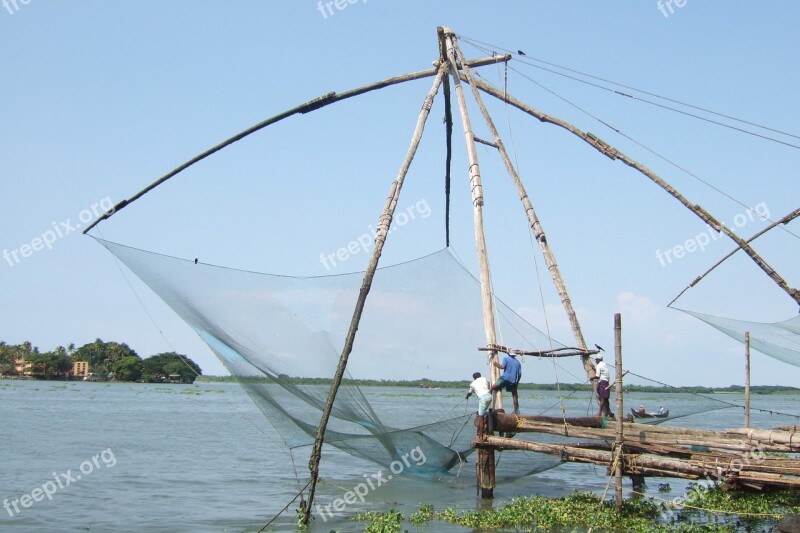 Water Sky Fishing Chinese Fishing Nets South India