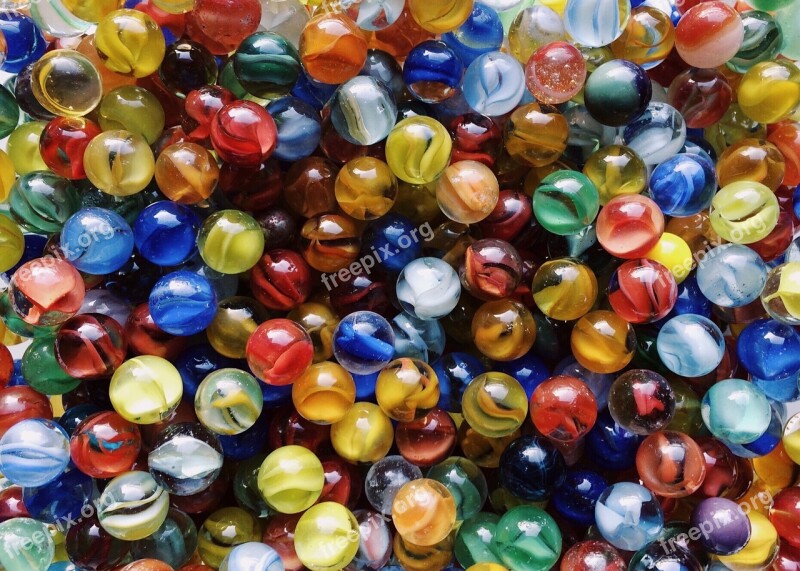 Marbles Glass Colorful Colors Game