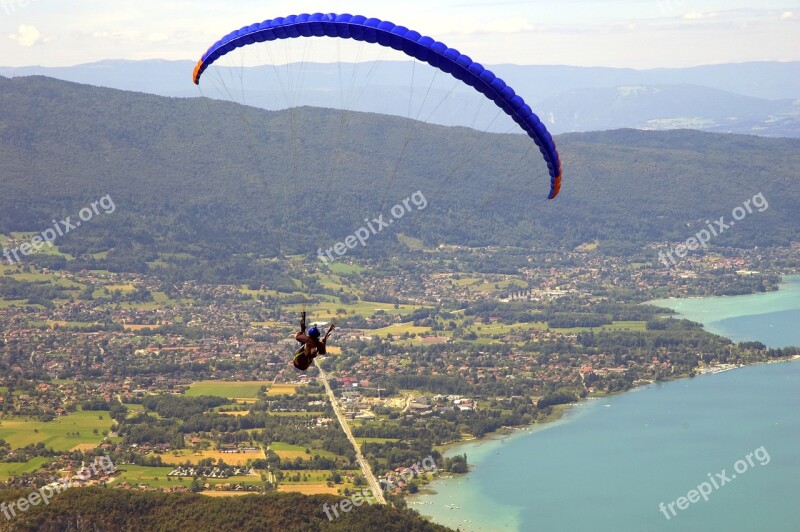 Paragliding Lake Free Flight Free Photos