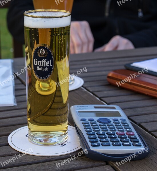 Beer Beer Garden Calculator Beer Glass Bar