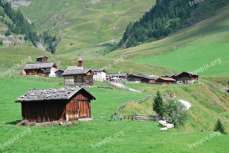 House Hovel Landscape Farm Mountain