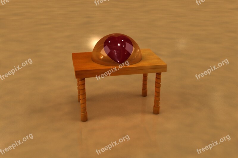 3d Modeling Furniture Wood One Still Life