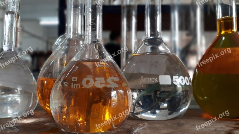 Glass Bottle Chemistry Liquid Chemical