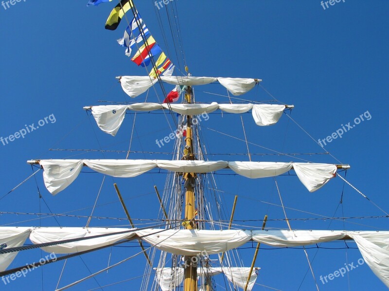 Sailboat Mast Sail Wind Ship