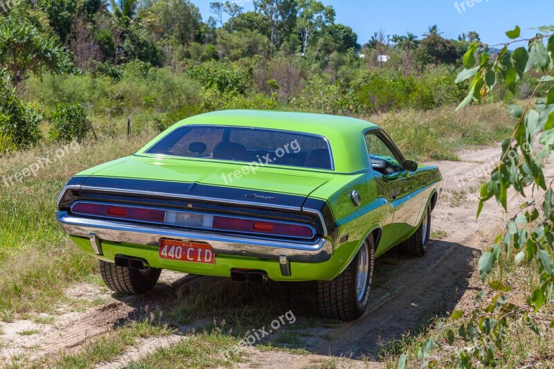 Car Vehicle Chrysler Restored Dodge Challenger