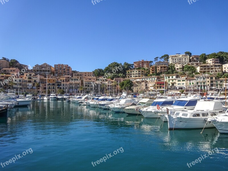 Mallorca Port De Sóller Port Sea Boats