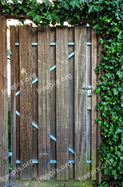 Wooden Door Garden Door Door Plank Access