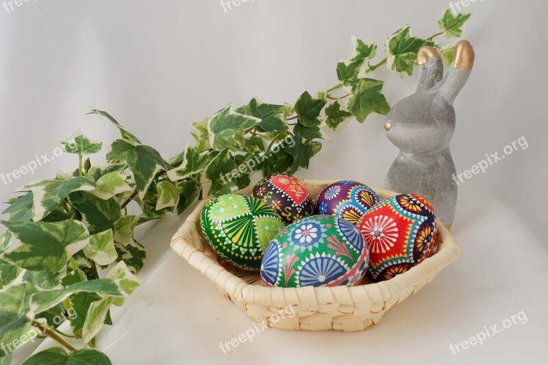 Easter Ornament Background Egg Easter Egg Sorbian Easter Egg