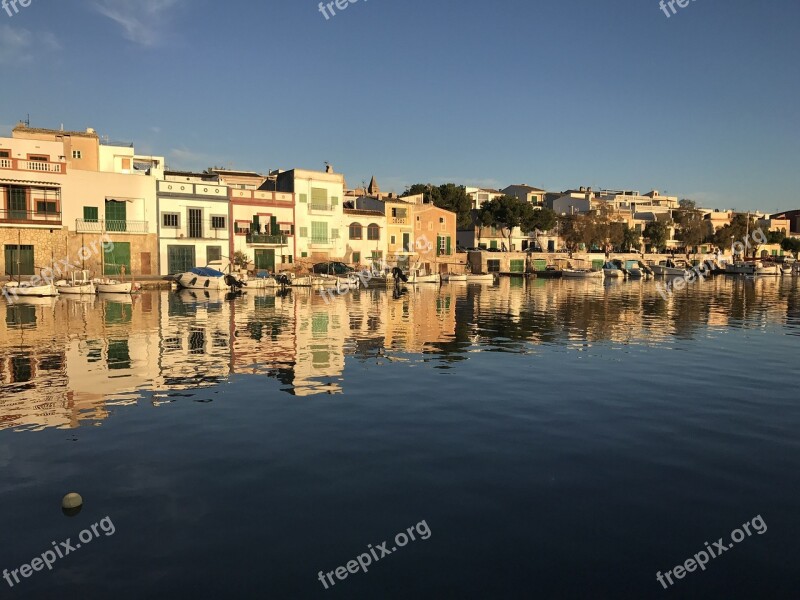 Mallorca Porto Colom Port Waters Sea