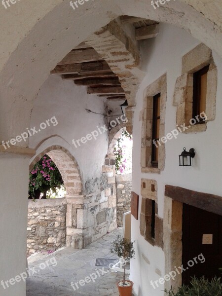 Naxos Castle Old Town Aegean Greece