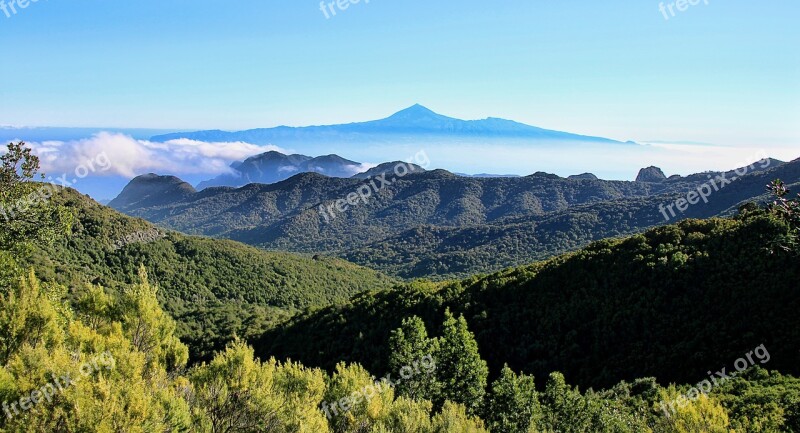 Gomera Teide Tenerife Canary Islands Nature