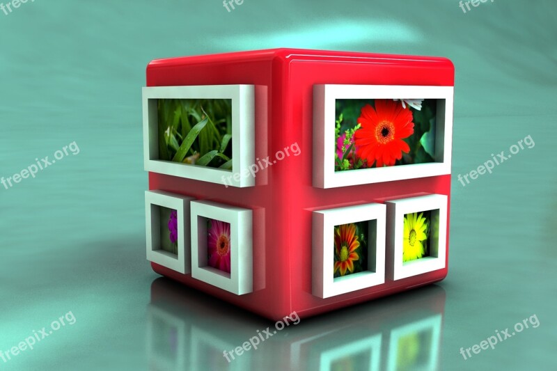 Cube 3d Illustration Free Photos