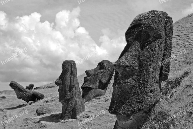 Easter An Island Moai Chile Free Photos