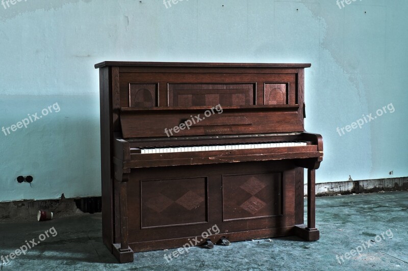 Lost Places Piano Building Abandoned Decay