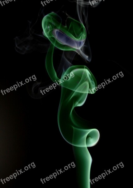 Alien Smoke Green Abstract Free Photos