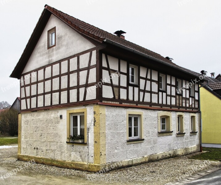 Historic Center Fachwerkhaus Farmhouse Building Roof