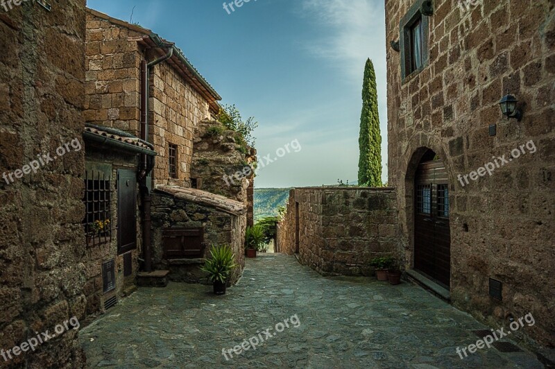 Architecture Old Gothic Ancient Urban Road