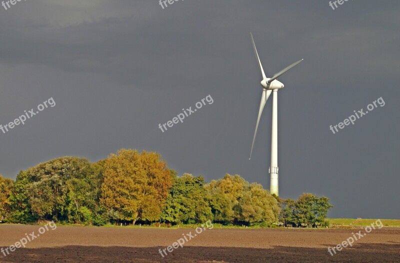 North Sea Coast Pinwheel Squall Line Twilight Arable