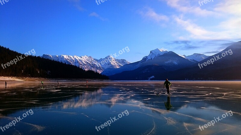 Mountain Snow Nature Water Lake