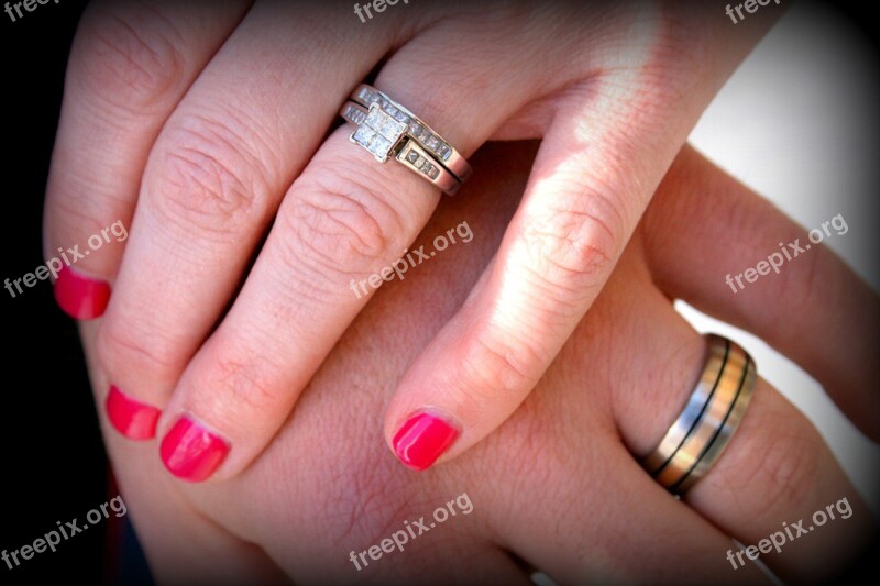 Hand Woman Love Wedding Wedding Rings