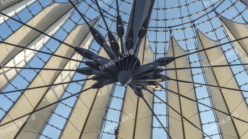 Glass Architecture Sony Center Roof Construction Building