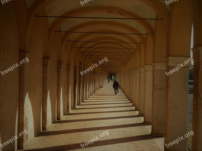 Architecture Inside Corridor Column Free Photos