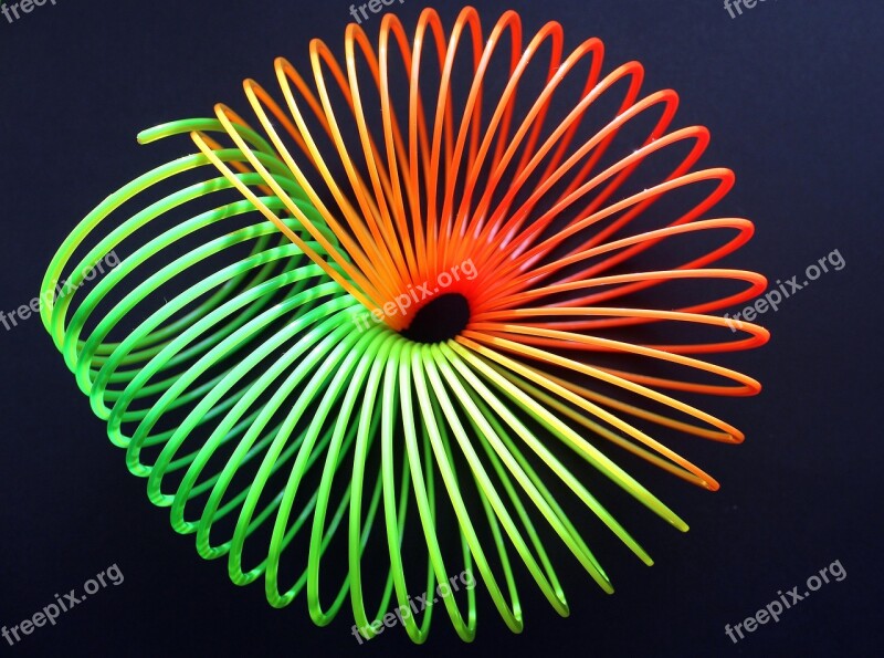 Spiral Spring Toy Colorful Colors