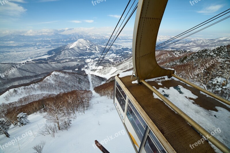 Snow Journey Winter Natural Sky