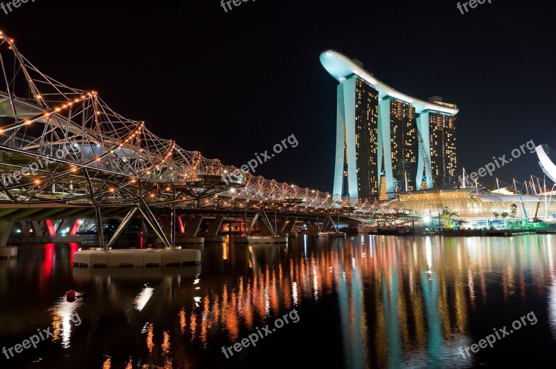 Waters Travel City Bridge Evening