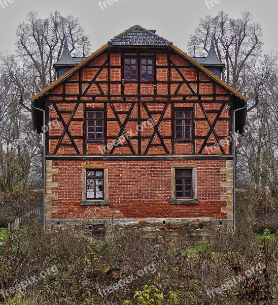 Fachwerkhaus Brick Facade Old Historically