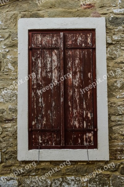 Window Wood Stone Wall Old