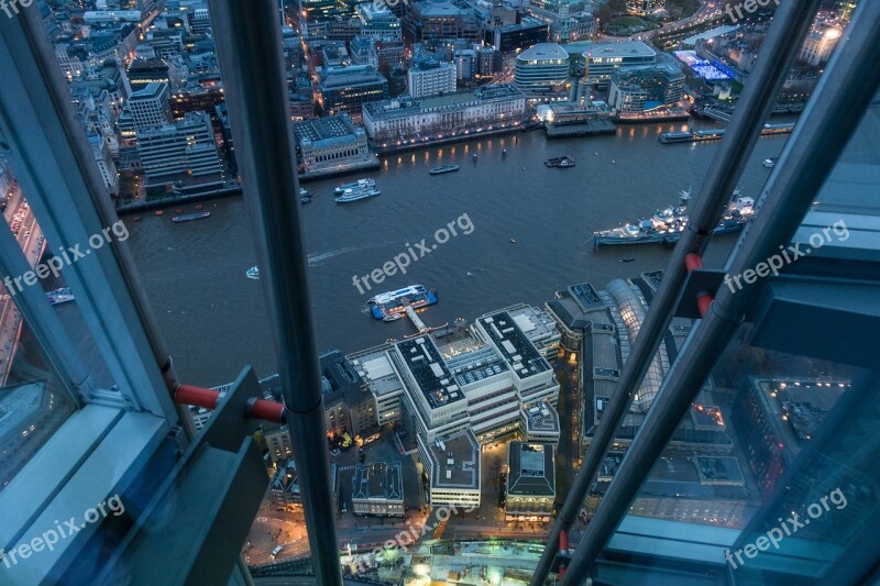 Travel Traffic City River Thames Lights