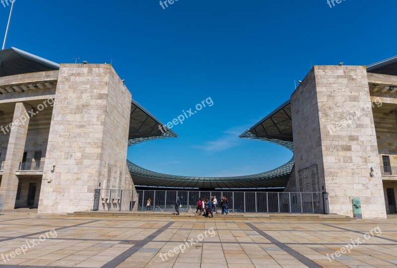 Architecture Berlin Olympic Stadium Players ' Tunnel History Monument