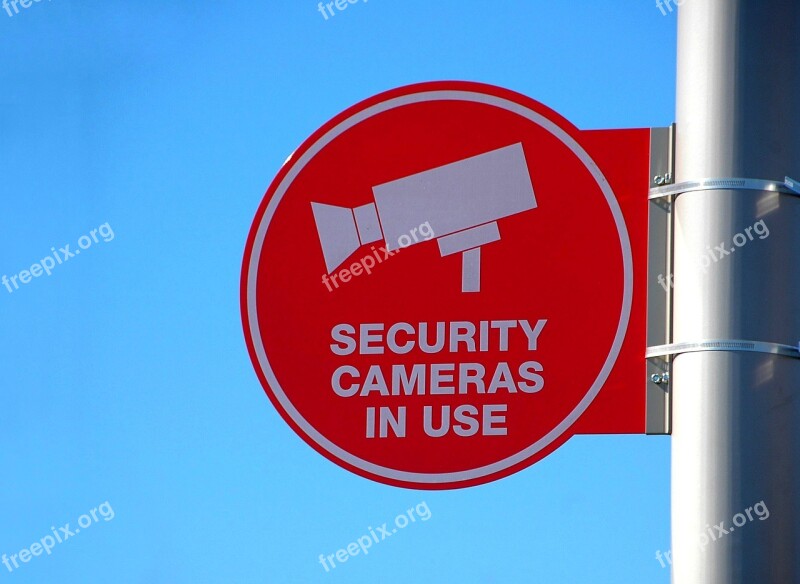 Security Camera Sign Sign Camera Security Symbol