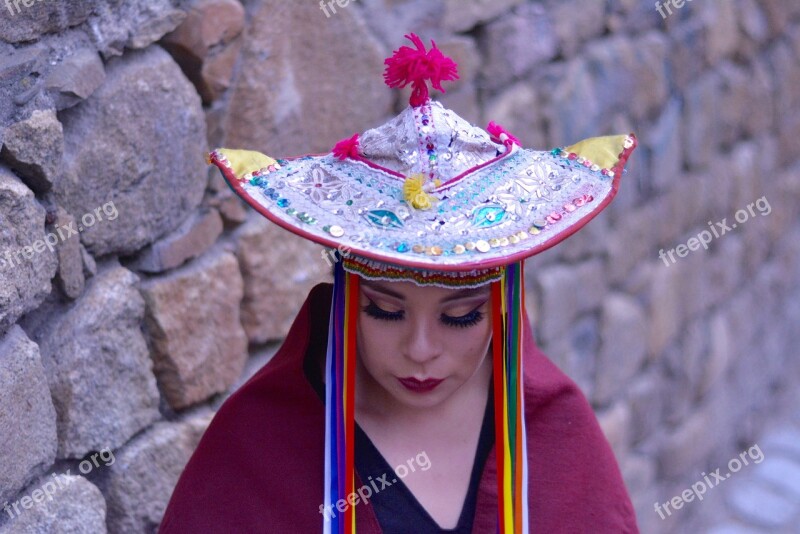 Traditional People Empedrado Hat Folklore