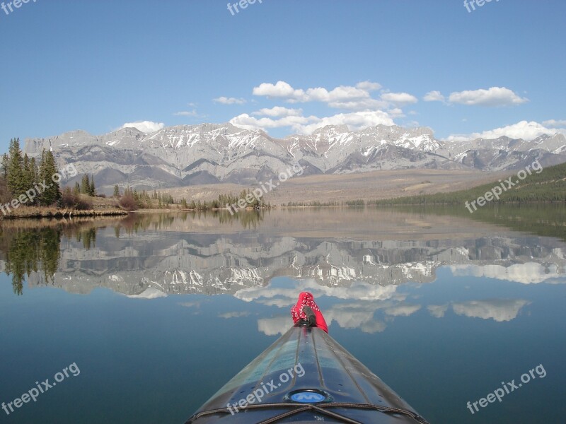 Snow Mountain Lake Nature Water