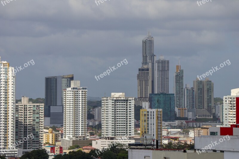 City Skyscraper Architecture Urban Landscape Horizon