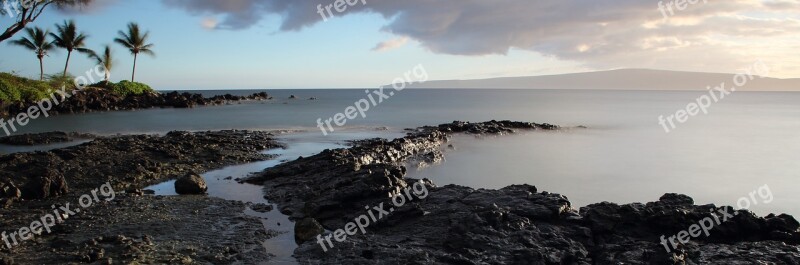 Maui Hawaii Waters Panorama Nature