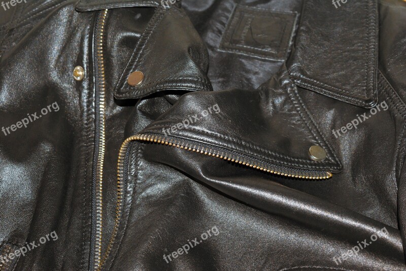 Leather Jacket Background Texture Black