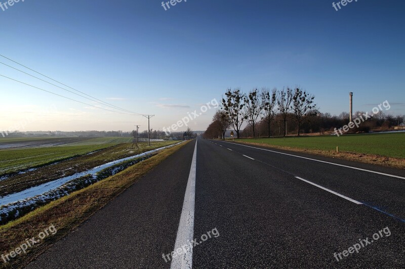 Asphalt Way Street Highway Sky Landscape