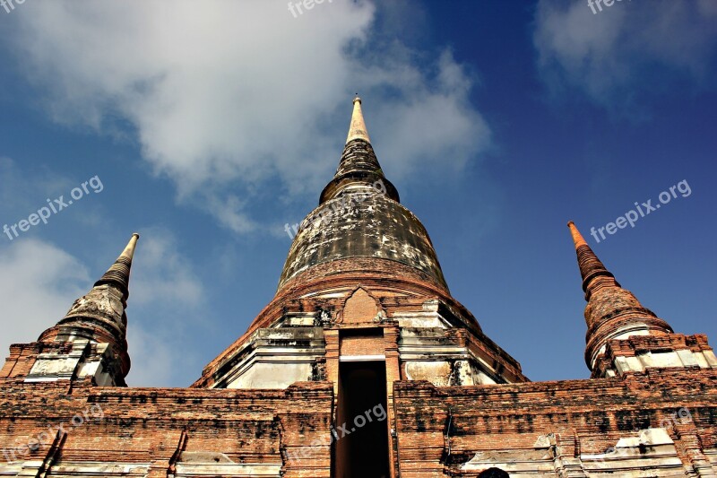 Measure Thailand Ayutthaya Old Architecture Thailand Temple