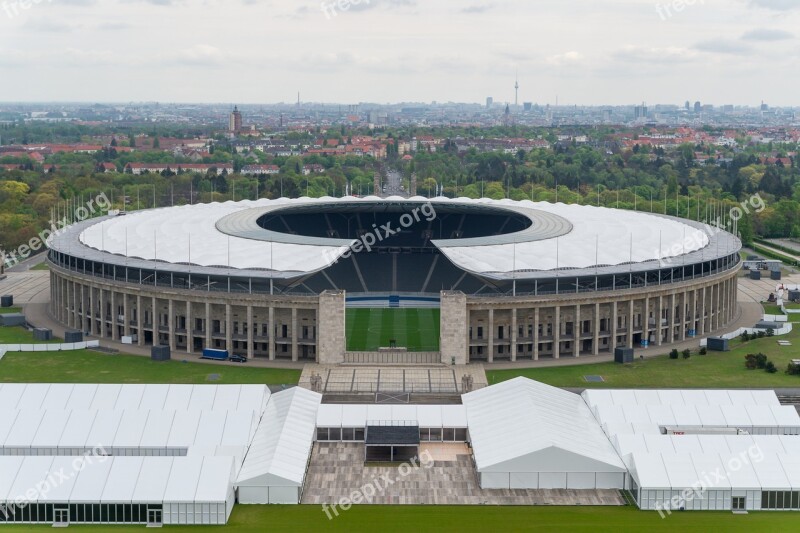 Architecture Berlin Olympic Stadium Football Sport Fussballstadtion