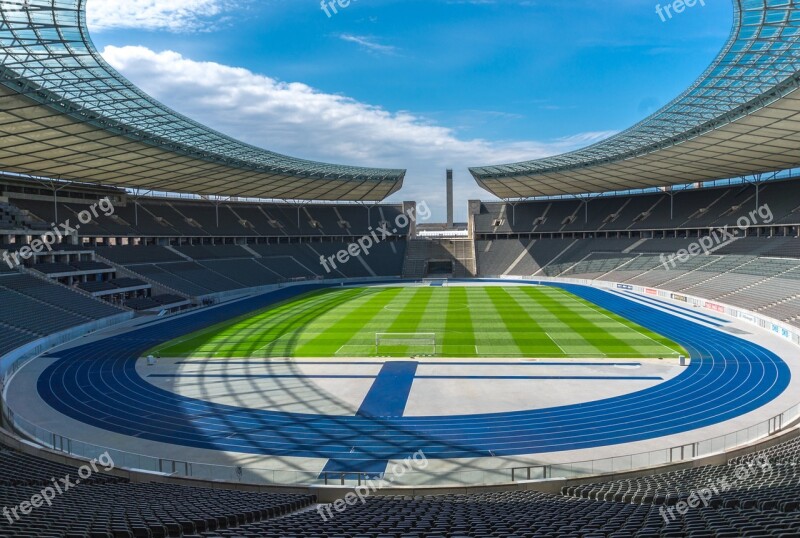 Stadium Grandstand Sport Football Berlin Olympic Stadium