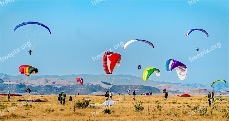 Parachute Sky Air Flying Paraglider