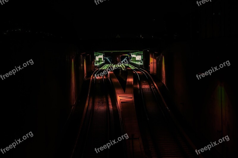 Dark Light Illuminated Indoors Abstract