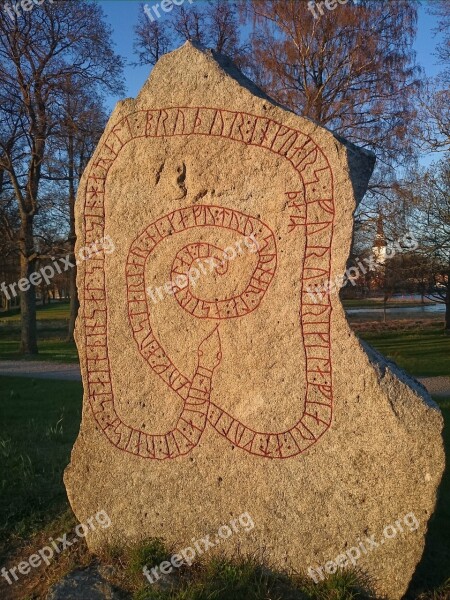 Runestone Runes Vikings Free Photos