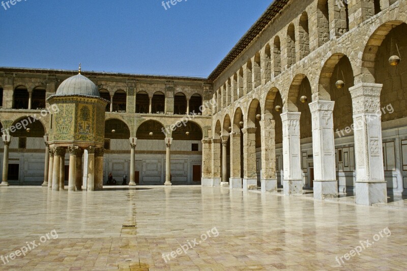 Damascus Syria Umayyad Mosque Omajjaden Mosque